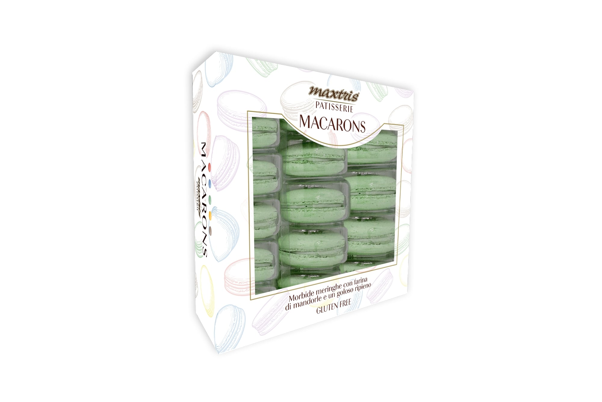immagine-1-maxtris-macarons-pistacchio-210-gr-colore-verde-15-pz-ean-8022470866124